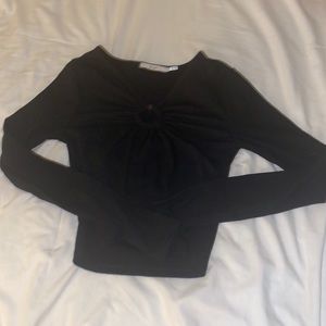 Black long sleeve tank